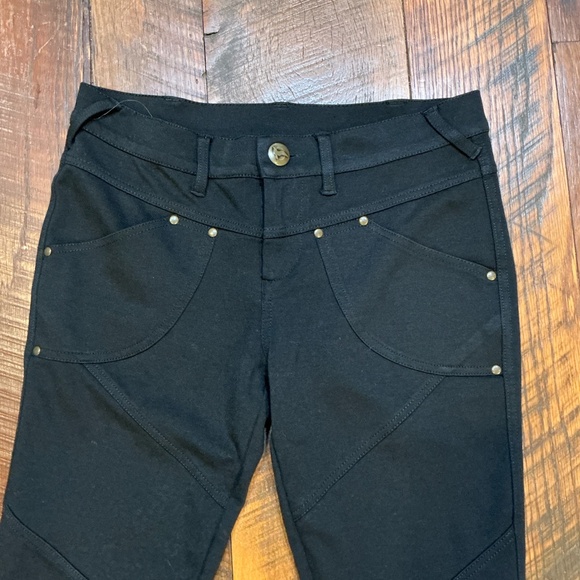 Free People Black Moto Skinny Pants Women’s Size 27 - Picture 3 of 6